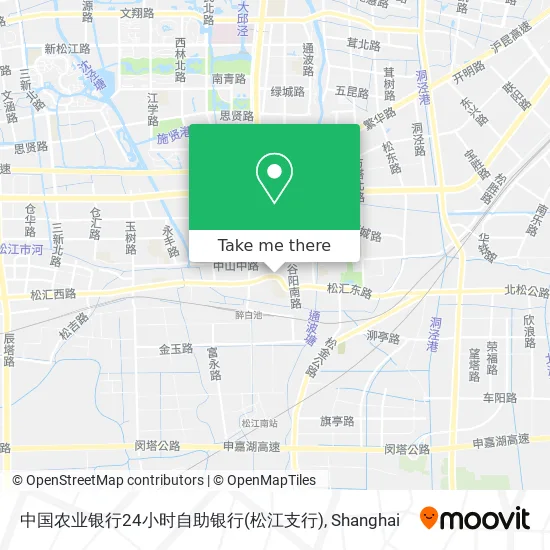 中国农业银行24小时自助银行(松江支行) map