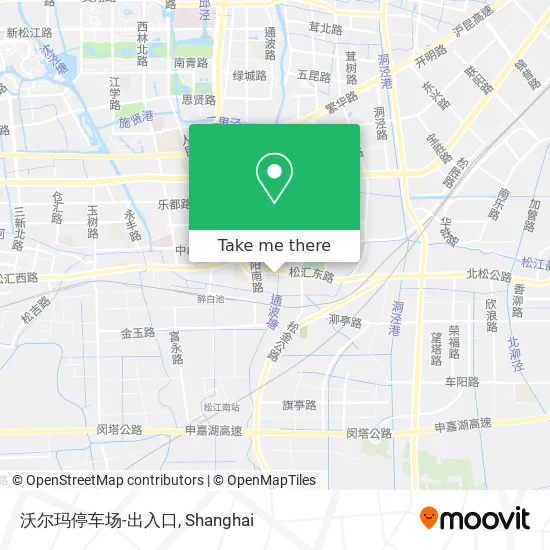 沃尔玛停车场-出入口 map
