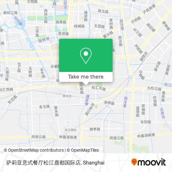 萨莉亚意式餐厅松江鹿都国际店 map