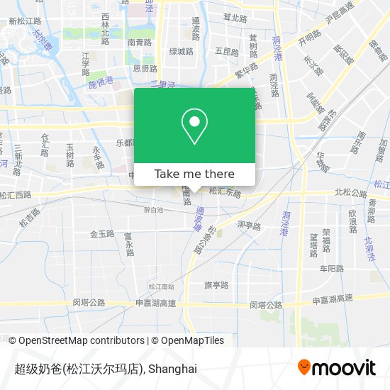 超级奶爸(松江沃尔玛店) map