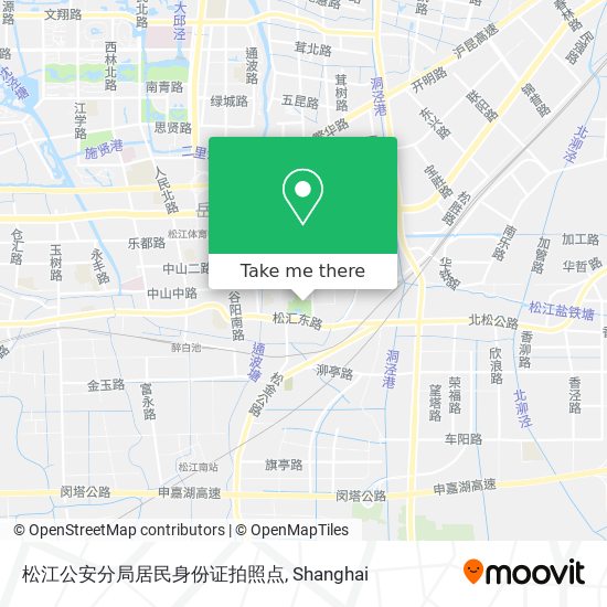 松江公安分局居民身份证拍照点 map