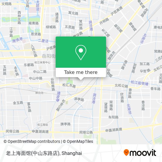 老上海面馆(中山东路店) map