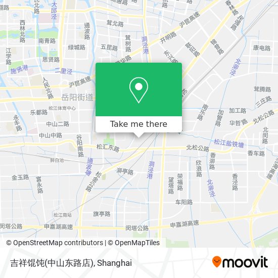 吉祥馄饨(中山东路店) map