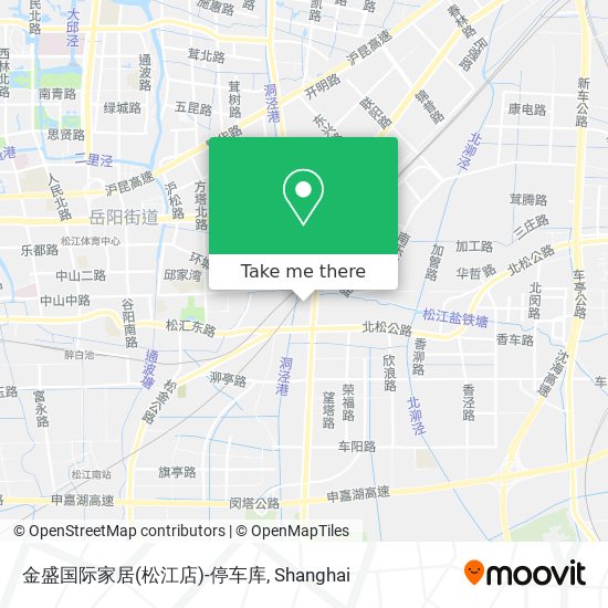 金盛国际家居(松江店)-停车库 map