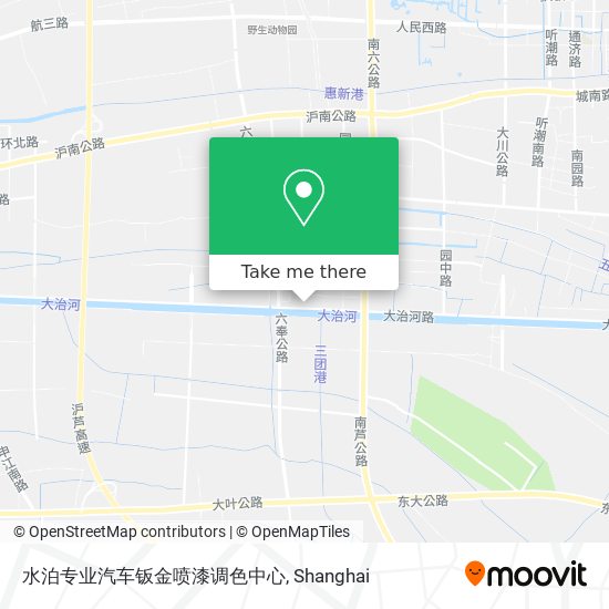 水泊专业汽车钣金喷漆调色中心 map