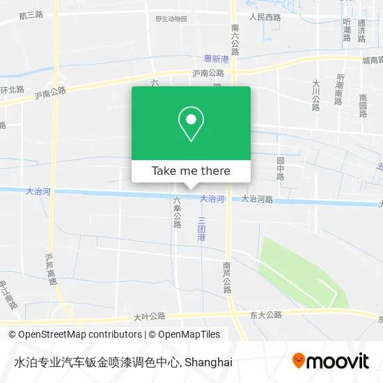 水泊专业汽车钣金喷漆调色中心 map