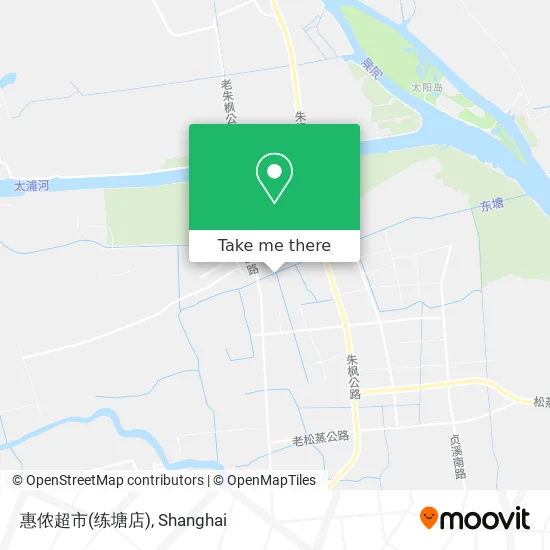 惠侬超市(练塘店) map