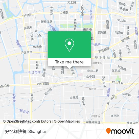 好忆辉快餐 map