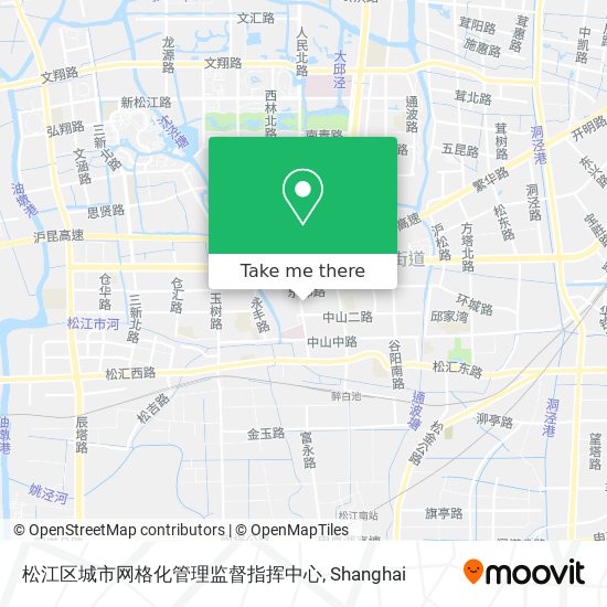 松江区城市网格化管理监督指挥中心 map