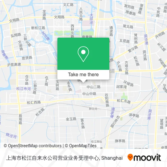 上海市松江自来水公司营业业务受理中心 map