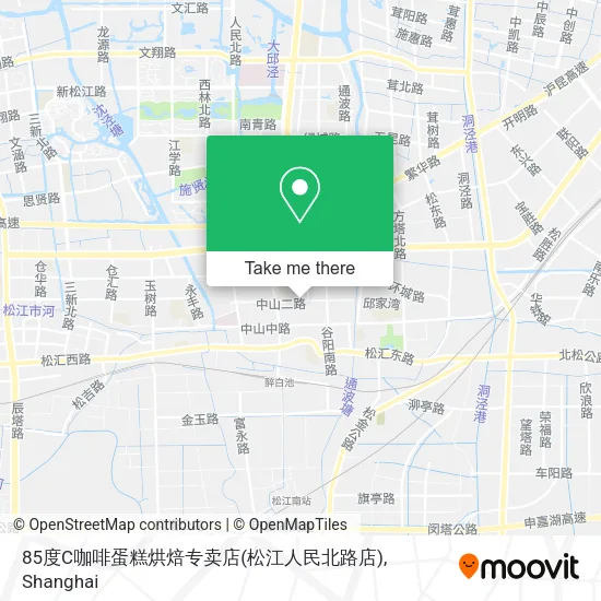 85度C咖啡蛋糕烘焙专卖店(松江人民北路店) map