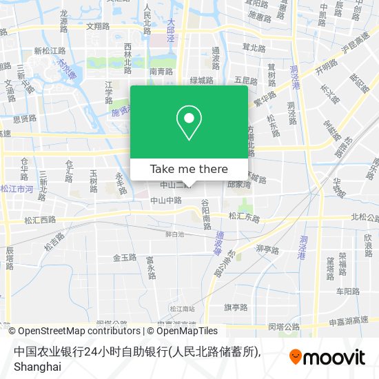 中国农业银行24小时自助银行(人民北路储蓄所) map