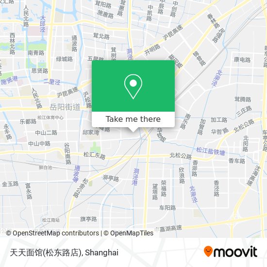 天天面馆(松东路店) map