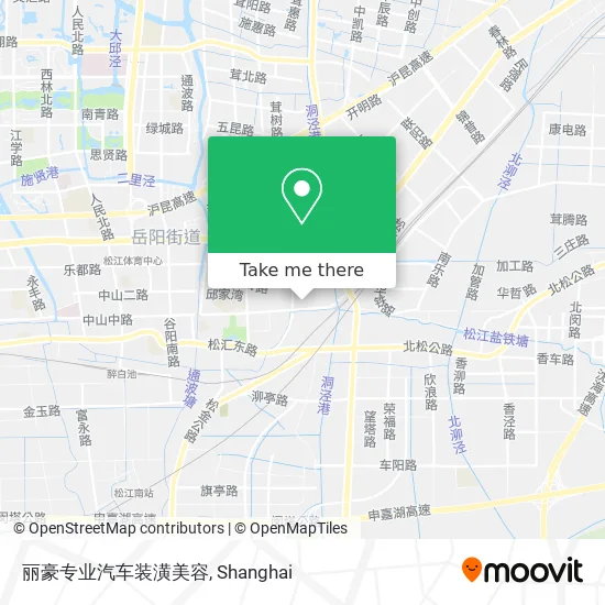 丽豪专业汽车装潢美容 map
