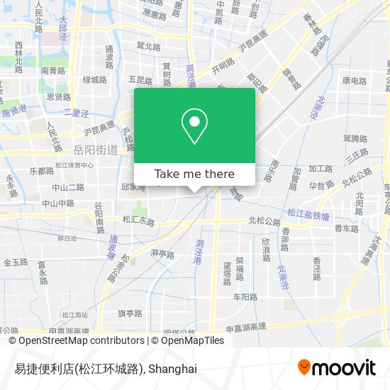 易捷便利店(松江环城路) map