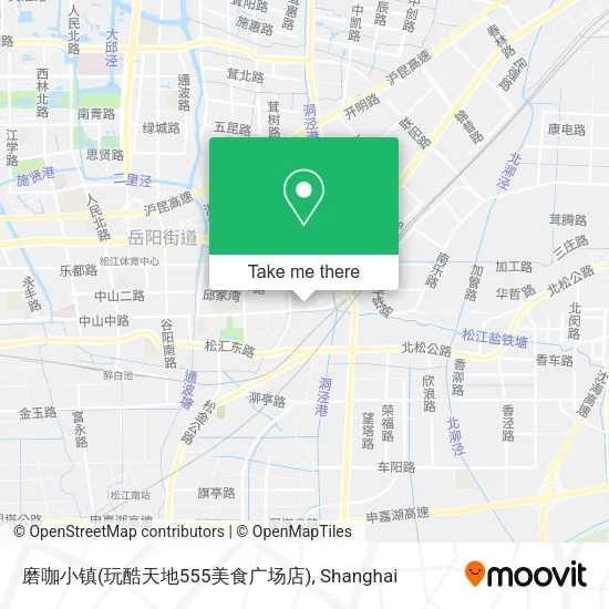 磨咖小镇(玩酷天地555美食广场店) map