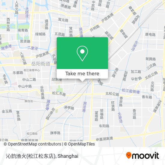 沁韵渔火(松江松东店) map
