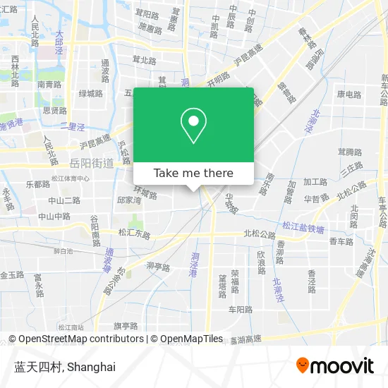 蓝天四村 map