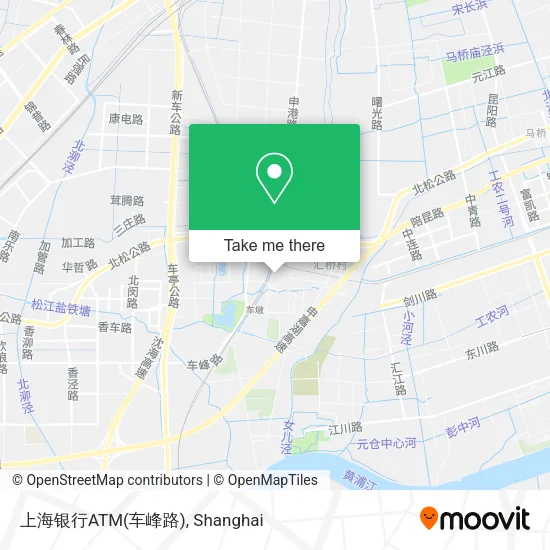 上海银行ATM(车峰路) map