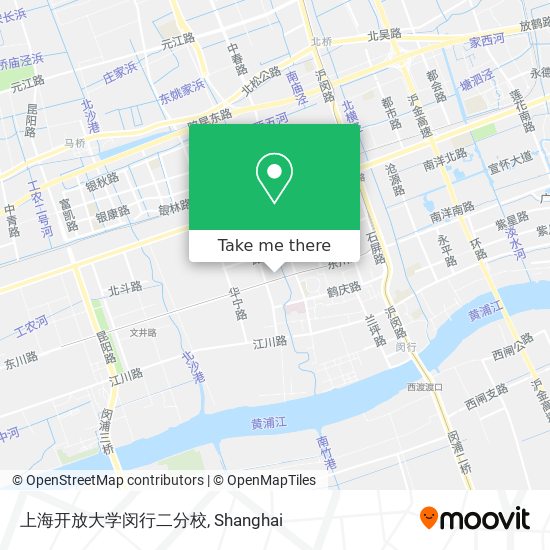 上海开放大学闵行二分校 map