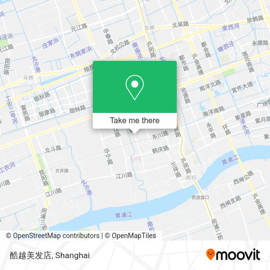 酷越美发店 map
