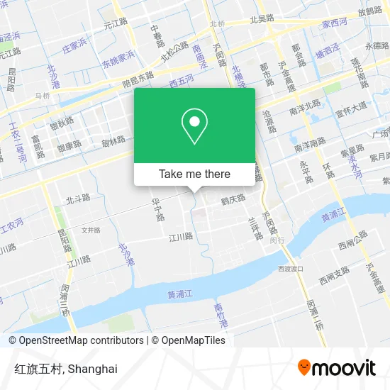 红旗五村 map
