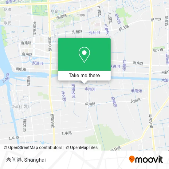 老闸港 map