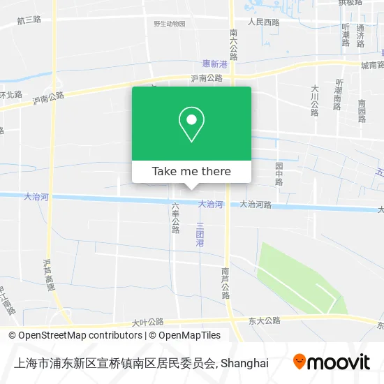 上海市浦东新区宣桥镇南区居民委员会 map