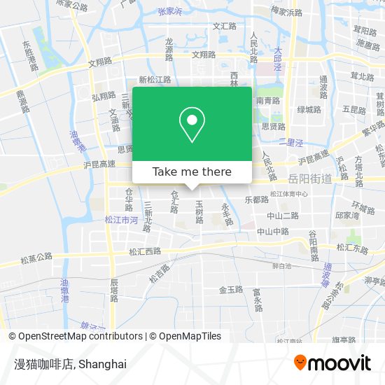漫猫咖啡店 map
