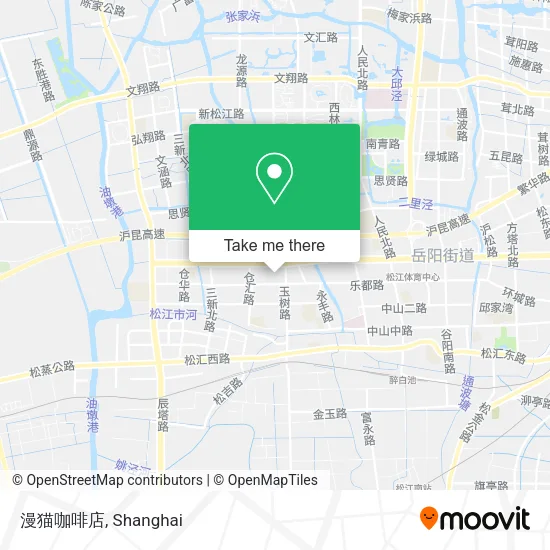漫猫咖啡店 map