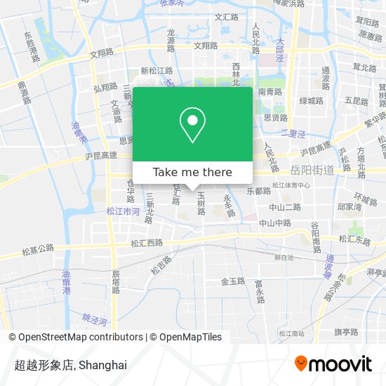 超越形象店 map