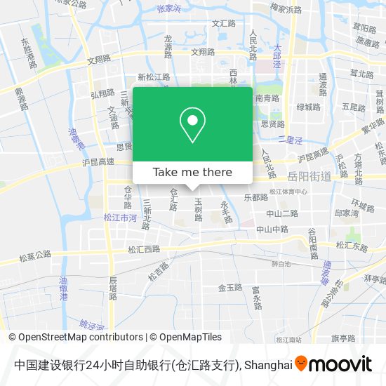 中国建设银行24小时自助银行(仓汇路支行) map
