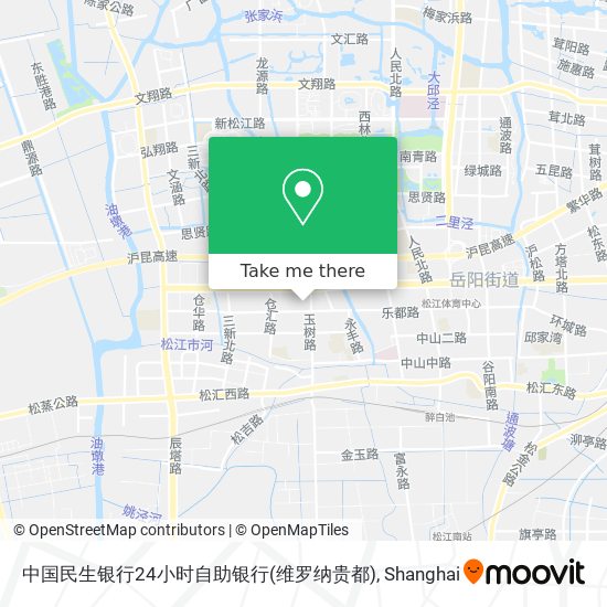 中国民生银行24小时自助银行(维罗纳贵都) map
