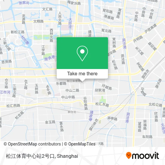 松江体育中心站2号口 map