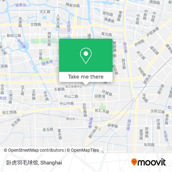 卧虎羽毛球馆 map