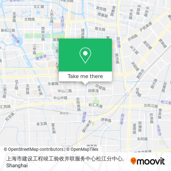 上海市建设工程竣工验收并联服务中心松江分中心 map