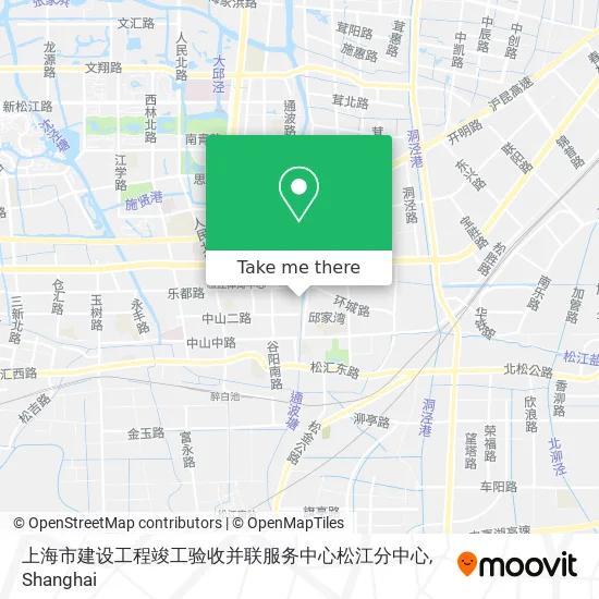 上海市建设工程竣工验收并联服务中心松江分中心 map
