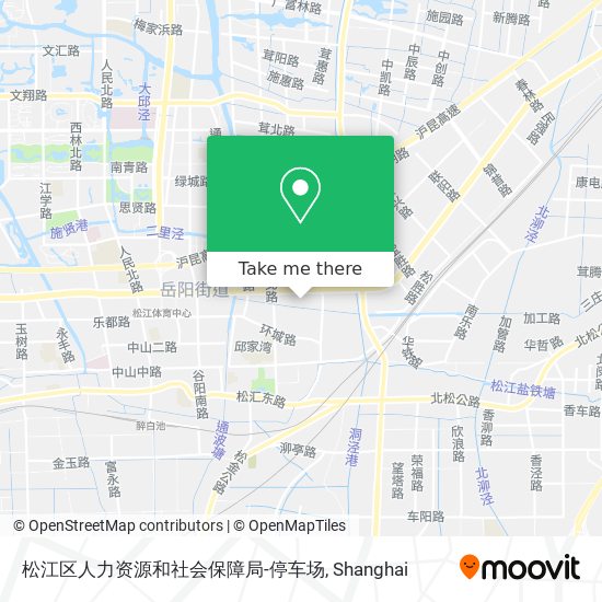 松江区人力资源和社会保障局-停车场 map