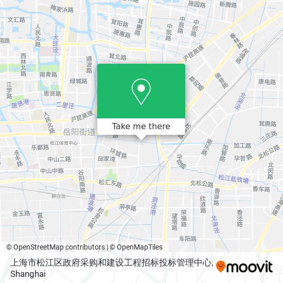 上海市松江区政府采购和建设工程招标投标管理中心 map