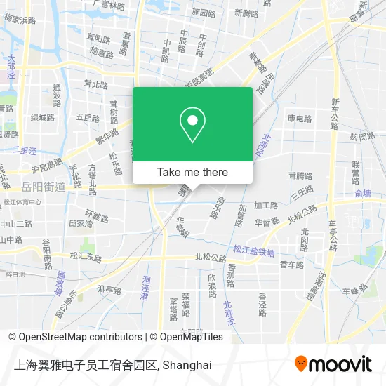 上海翼雅电子员工宿舍园区 map