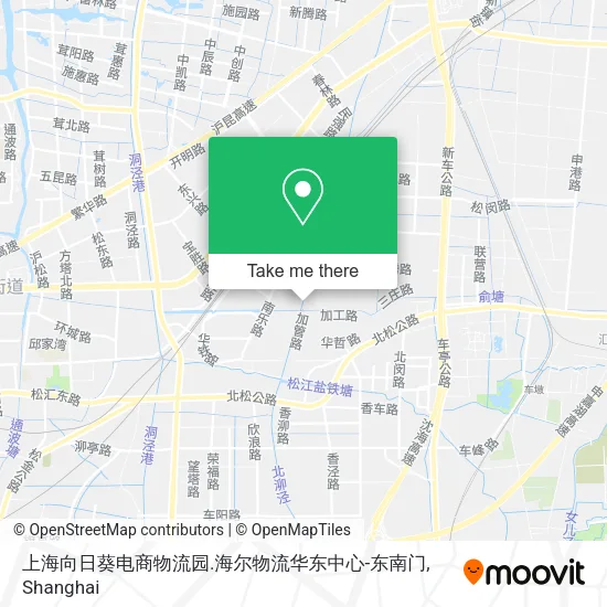 上海向日葵电商物流园.海尔物流华东中心-东南门 map