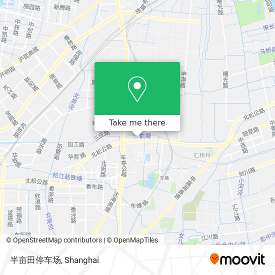 半亩田停车场 map