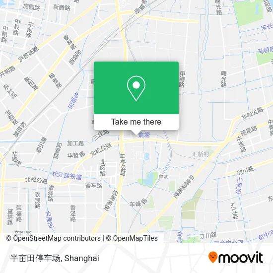 半亩田停车场 map