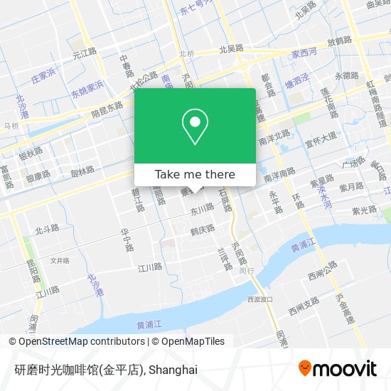 研磨时光咖啡馆(金平店) map