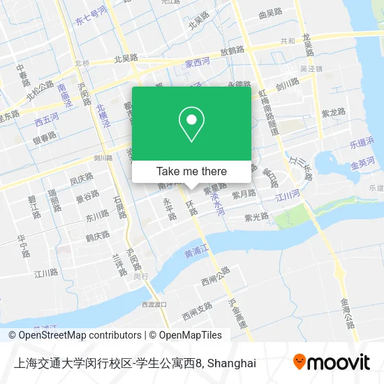 上海交通大学闵行校区-学生公寓西8 map