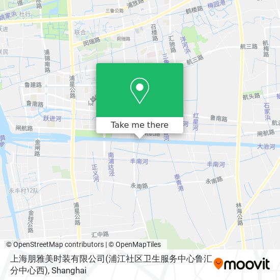 上海朋雅美时装有限公司(浦江社区卫生服务中心鲁汇分中心西) map