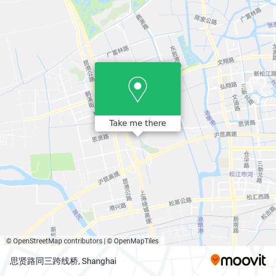 思贤路同三跨线桥 map