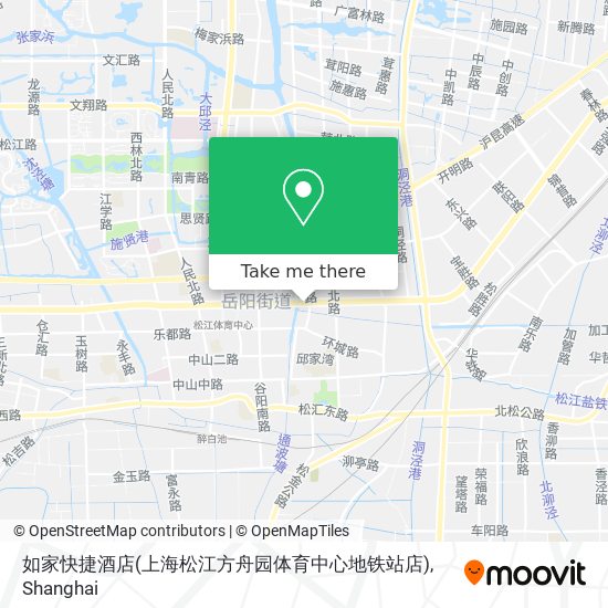 如家快捷酒店(上海松江方舟园体育中心地铁站店) map