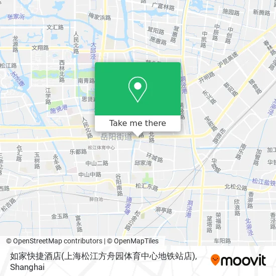如家快捷酒店(上海松江方舟园体育中心地铁站店) map