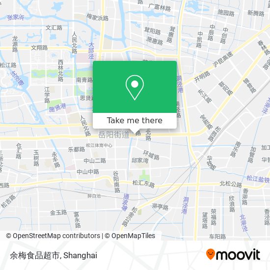 余梅食品超市 map